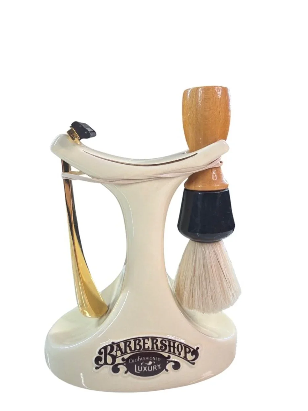 Vintage Franklin Toiletry Barbershop Shaving Stand Set with Brush & Razor Japan